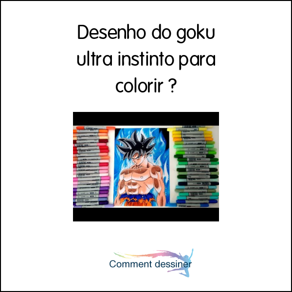 Desenho do goku ultra instinto para colorir